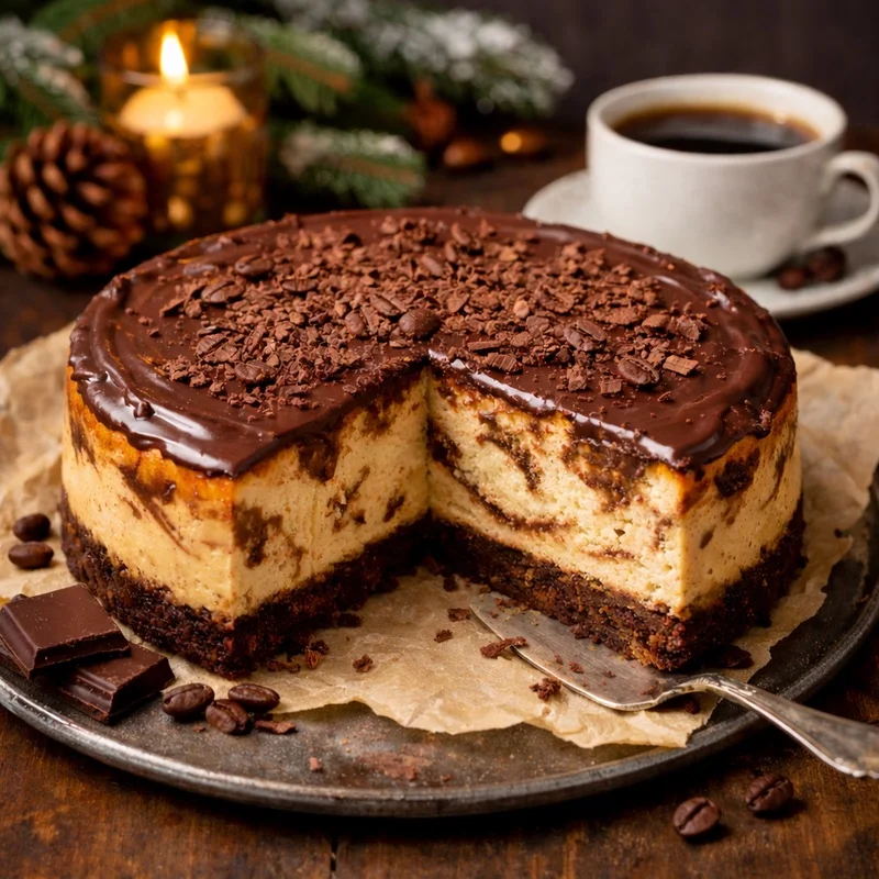 świąteczny sernik kawowy